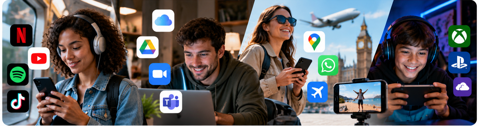 Heavy mobile lifestyles: streaming, gaming, cloud use and travel