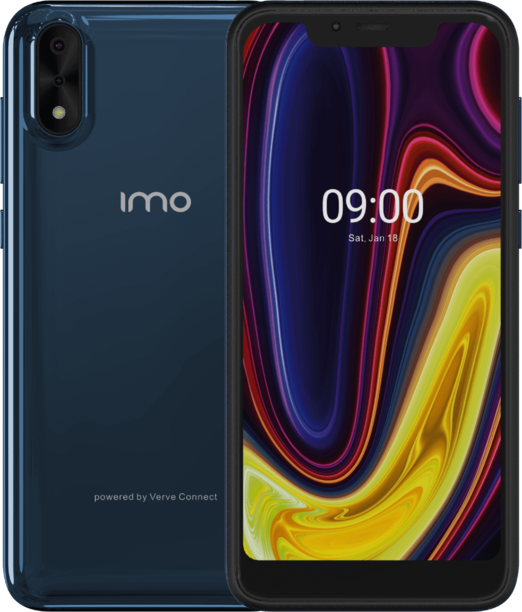 IMO Q4 Pro 2021 Pay as you go for £59.99 on Tesco Mobile, sleek but eye-catchingly inexpensive, biometric security, a clear HD display, make this a good first SmartPhone, especially for kids