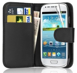 DELA DISCOUNT Leather-Wallet-Flip-Case-Samsung-Galaxy-S3-Mini Mobile Phone Accessories DELA DISCOUNT  