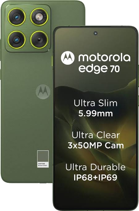 Motorola Edge 70 Vodafone Performance Midrange phone pack