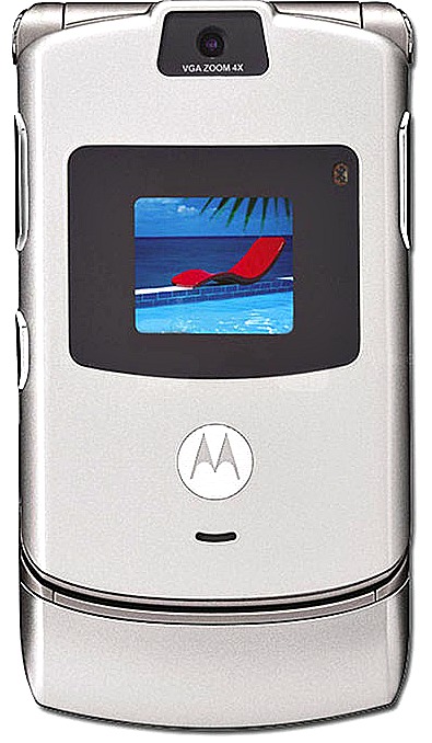The Motorola RAZR, <i>motorola l7e critical error</i>, best-selling clamshell of all time.