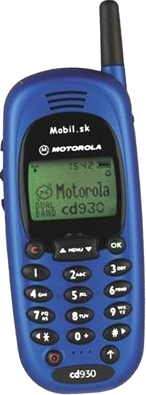 Motorola cd930 blue mobile phone
