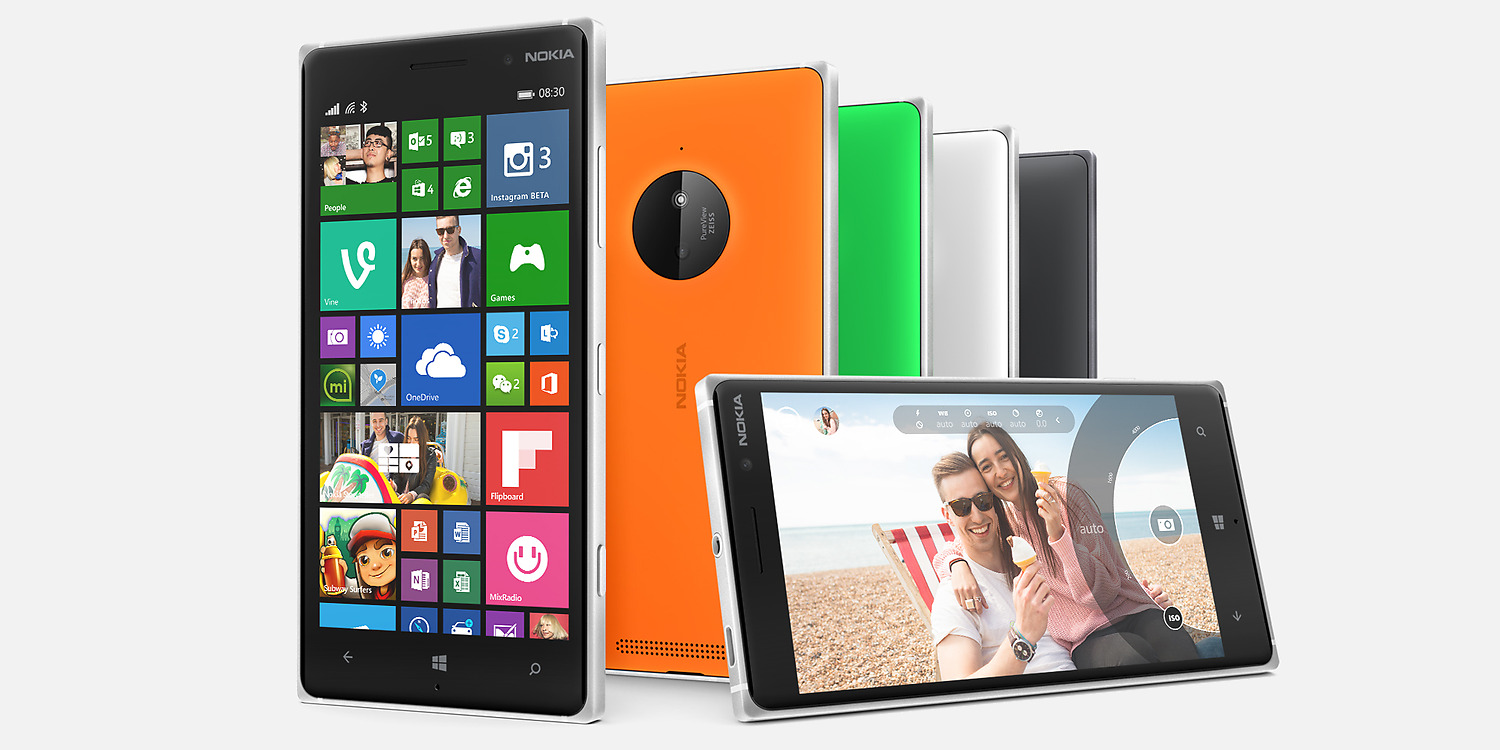 Nokia Lumia 830 hero