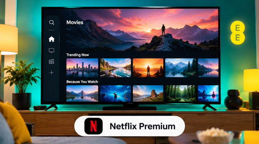 Netflix Premium on a television