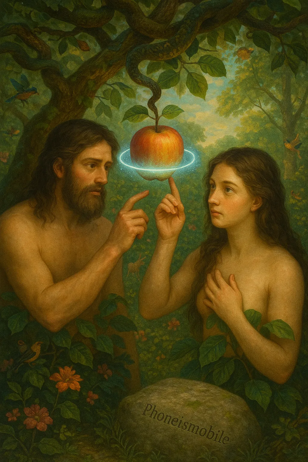 Why did Adam and Eve agree to eat the apple? Because it was the only one set on AirDrop after Steve Jobs configured the Garden Wi-Fi!