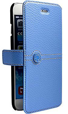 DELA DISCOUNT faconnable_leather_folio_case_for_iphone6_blue Mobile Phone Accessories DELA DISCOUNT  