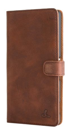 DELA DISCOUNT snakehive_chestnut_brown_leather_wallet_sony_xperia_z3_standingclosed Mobile Phone Accessories DELA DISCOUNT  