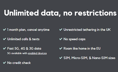 Unlimited-data-sim-only