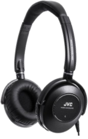 JVC HANC250 Noise Cancelling On Ear Wired Headphones