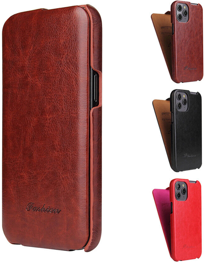 Vertical Leather Flip Case
