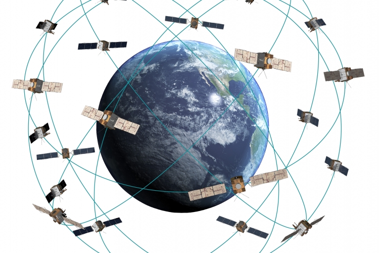 constellation of communication satellites