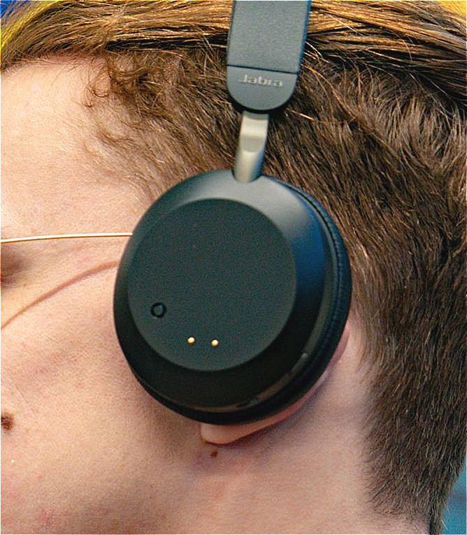 on-ear headphones the cups sit on your ear