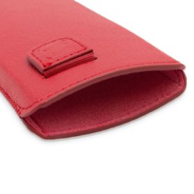 Snugg iPhone 5 Pouch Case in Red Leather