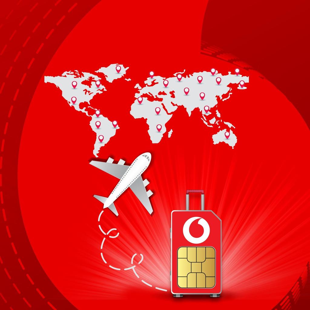Vodafone global travel image illustrating international mobile roaming