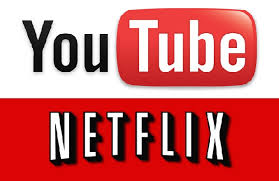 youtube and netflix logo